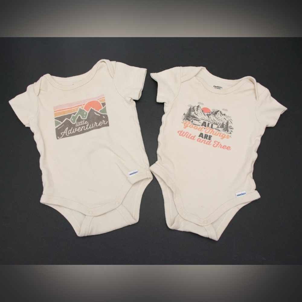 Gerber Retro Adventure, Mountain, Nature Onesies (2)